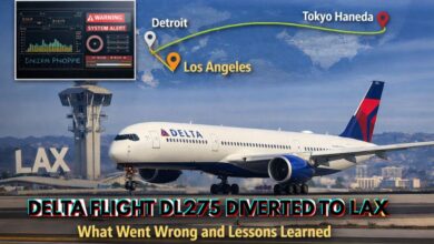 delta flight dl275 diverted lax