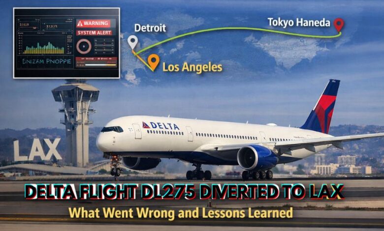 delta flight dl275 diverted lax