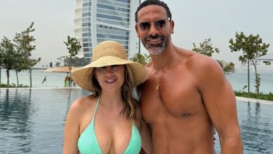 Rio and Kate Ferdinand flee war-torn Dubai