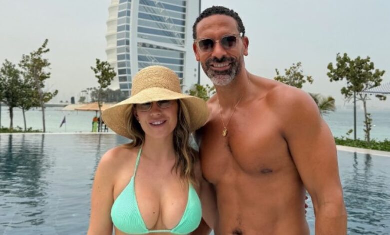 Rio and Kate Ferdinand flee war-torn Dubai