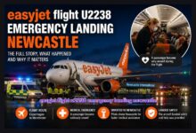 easyjet flight u2238 emergency landing newcastle