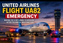 United Airlines Flight UA82 Emergency