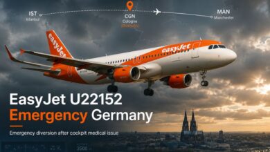 easyjet u22152 emergency germany