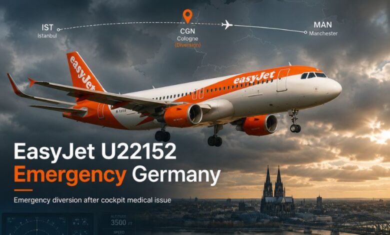 easyjet u22152 emergency germany